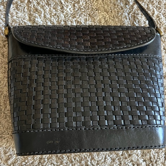 Woven Black Shoulder Bag vintage black shoulder bag - Picture 2 of 10